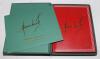 &lsquo;Shane Warne. My Illustrated Career&rsquo;. Shane Warne. London 2006. Leather hand bound limited edition number 109 of 1000 copies produced, signed by Warne to the limitation page. In green slipcase, including the six limited edition photographs of Warne reprod - 2