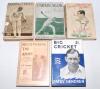 &lsquo;Recovering the Ashes. An Account of the Cricket Tour in Australia 1911-12&rsquo;, J.B. Hobbs, London 1912. Original pictorial stiffened boards. Slight splitting to spine paper, otherwise in good condition. Sold with &lsquo;Big Cricket&rsquo;, Patsy Hendren, London 1934, p