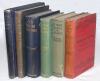 Early cricket biographies. Six first edition hardback titles. &lsquo;Jerks in from Short Leg&rsquo;. Quid (R.A. Fitzgerald). London 1866. Original blue boards with cricketer illustration in gilt to centre. &lsquo;Seventy-One Not Out. The Reminiscences of William Caffyn&rsquo;. E