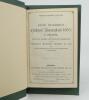 Wisden Cricketers’ Almanack 1885. 22nd edition. Bound in dark green boards, lacking original paper wrappers, with gilt titles to spine, light red page edges. Lacking the first and all rear advertising pages, trimming a little tight by the binder otherwise