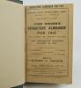 Wisden Cricketers’ Almanack 1911 and 1912. 48th & 49th editions. Bound in dark green boards, with original paper wrappers, with gilt titles to spine. The wrappers of the 1911 edition with tape to edges of the wrapper, odd page tightly trimmed by the binde - 2