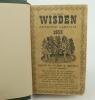 Wisden Cricketers&rsquo; Almanack 1938, 1939 and 1940. 75th to 77th editions. Bound in dark green boards, with original limp cloth covers, with gilt titles to spine. All three editions with worn and stained covers, the 1940 edition with old tape marks to the in