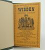 Wisden Cricketers&rsquo; Almanack 1941. 78th edition. Bound in dark green boards, with original limp cloth covers, with gilt titles to spine, red speckled page edges. Only 3200 paper copies were printed in this war year. Trimming by the binder a little tight to