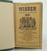Wisden Cricketers&rsquo; Almanack 1942. 79th edition. Bound in dark green boards, with original limp cloth covers, with gilt titles to spine, red speckled page edges. Only 4100 paper copies were printed in this war year. Trimming by the binder a little tight to