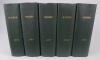 Wisden Cricketers&rsquo; Almanack 1960 to 1969. Ten editions bound in dark green boards, with original limp cloth covers, with gilt titles to spine. Some minor faults to odd covers otherwise in good condition. The books have been bound in dark green boards with - 2