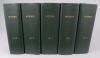 Wisden Cricketers&rsquo; Almanack 1970 to 1979. Ten editions bound in dark green boards, with original limp cloth covers, with gilt titles to spine. Some minor faults to odd covers otherwise in good condition. The books have been bound in dark green boards with