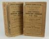Wisden Cricketers&rsquo; Almanack 1905 and 1906. 42nd & 43rd editions. Original paper wrappers. Both editions with some breaking to spine blocks, page sections becoming slightly loose, some loss to wrapper edges, some wear with small loss to spine paper, the 19