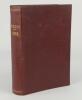 Wisden Cricketers’ Almanack 1889. 26th edition. Bound in maroon boards, lacking original paper wrappers, advertising page at front and advertising pages at rear, with gilt titles to spine, red speckled page edge. Some soiling to page block edge otherwise - 2