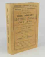 Wisden Cricketers’ Almanack 1894. 31st edition. Replacement replica paper wrappers, spine and advertising pages. The remainder of the book appears original and complete and in good/very good condition