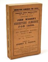 Wisden Cricketers’ Almanack 1896. 33rd edition. Original paper wrappers. Small loss to spine paper at base otherwise in very good condition