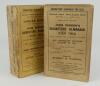 Wisden Cricketers&rsquo; Almanack 1912 and 1913. 49th & 50th editions. Original paper wrappers. The 1913 edition with some breaking to spine block, page sections becoming slightly loose, both editions with some soiling, darkening and wear to wrappers and spines