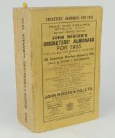 Wisden Cricketers’ Almanack 1935. 72nd edition. Original paper wrappers. Some light wear to wrappers and spine paper, odd minor faults otherwise in good condition