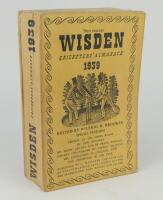 Wisden Cricketers’ Almanack 1939. 76th edition. Original limp cloth covers. Slight discolouration to rear cover otherwise in good condition