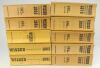 Wisden Cricketers&rsquo; Almanack 1961 to 1970. Original limp cloth covers. Minor bowing to the spines of six editions to varying degree, general wear to the majority of the editions otherwise all in good condition. Qty 10