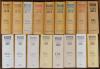 Wisden Cricketers&rsquo; Almanack 1971 to 2016. Original limp cloth covers. Minor bowing to the spines of odd editions to varying degree,some general wear and some fading and age toning to some spines otherwise all in good condition. Sold with a hardback editio