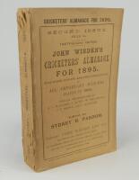 Wisden Cricketers’ Almanack 1895. 32nd edition. Second Issue. Original paper wrappers. Minor wear to spine paper with loss to the spine paper head otherwise in very good condition