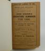 Wisden Cricketers&rsquo; Almanack 1900. 37th edition. Original paper wrappers, bound in green boards, with titles in gilt to spine. Loss to lower right hand corner of the front wrapper otherwise in very good condition