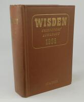 Wisden Cricketers’ Almanack 1958. Original hardback. Odd very minor faults otherwise in good/very good condition. Presentation copy from the Editor, Norman Preston, with inscription to the top of the title pages to Michael Gee, [presumably son of Harry Ge