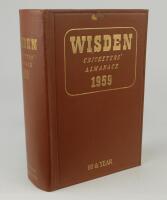 Wisden Cricketers’ Almanack 1959. Original hardback. Paint mark (?) to top edge of front board otherwise in very good condition. Presentation copy from the Editor, Norman Preston, with inscription to the top of the title pages to Michael Gee, [presumably 