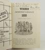 Wisden Cricketers&rsquo; Almanack 1959. Original hardback. Paint mark (?) to top edge of front board otherwise in very good condition. Presentation copy from the Editor, Norman Preston, with inscription to the top of the title pages to Michael Gee, [presumably - 2