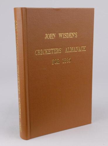 Wisden Cricketers&rsquo; Almanack 1885. Willows softback reprint (1983) in light brown hardback covers with gilt lettering. Un-numbered limited edition. Good/very good condition
