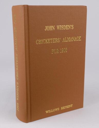 Wisden Cricketers&rsquo; Almanack 1908. Willows softback reprint (2000) in light brown hardback covers with gilt lettering. Un-numbered limited edition. Minor wear to top of spine otherwise in very good condition