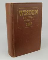 Wisden Cricketers’ Almanack 1939. 76th edition. Original hardback. Some light general wear to boards and spine paper, some minor wear to board and spine extremities, front and rear internal hinges broken, dulling to gilt titles on the spine otherwise in 