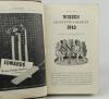Wisden Cricketers&rsquo; Almanack 1943. 80th edition. Only 5600 paper copies printed in this war year. Rebound in boards with gilt titles to spine, lacking original front cloth cover, with rear cover, rear cover with tape marks around edges on the inside of the