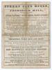 &lsquo;Surrey v. Lancashire&rsquo; 1867. Early original double sided scorecard for the match played at Kennington Oval, 20th May- 1st June 1867. Playing against a strong Surrey team fielding notable names such as Humphrey, Jupp, Pooley, Mortlock, Griffth, Collyer, St - 2