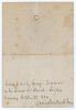 &lsquo;All England Cricket Match at Malton. Malton and District v. All England Eleven&rsquo; 1868. Early original single sided scorecard for the match played at Old Malton Road, Malton (Yorkshire), 29th June- 1st July 1868. The All England XI batted first and made 26 - 2