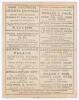 &lsquo;Surrey v. Kent&rsquo; 1873. Early original double sided scorecard for the match played at Kennington Oval 18th- 20th August 1873 with complete printed scores. Surrey batted first and made 156 (Henry Jupp 76), and in reply Kent 119 (George McGanlis 60, James So - 2