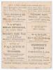 &lsquo;Grand Cricket Match. North v. South&rsquo; 1876. Richard Daft&rsquo;s &lsquo;Complimentary Benefit&rsquo;. Early original double sided scorecard with complete printed scores for the match played at Trent Bridge, 17th- 19th July 1876. Batting first, North scored 102, William Osc - 2