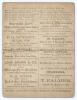 &lsquo;Grand Cricket Match, Notts. v. Surrey&rsquo; 1880. Early official double sided scorecard for the match played at Trent Bridge, 3rd- 5th June 1880, in which William &lsquo;Billy&rsquo; Gunn made his first-class debut, aged 21. Surrey batted first and were dismissed for 82 - 2
