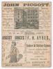 &lsquo;Surrey v. Australians&rsquo; 1884. Early original double sided scorecard with printed scores complete to the end of the first day&rsquo;s play for the tour match played at Kennington Oval, 19th & 20th May 1884. The scorecard shows Surrey doing well to restrict the A - 2