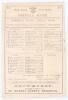 Australian tour to England 1886. &lsquo;Brighton Grand Cricket Week. Sussex v. Australians&rsquo;. Early original double sided scorecard for the tour match played at the County Ground, Hove, 26th- 28th August 1886. The Australians batted first and scored 200 with onl