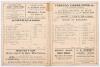 Australian tour to England 1886. &lsquo;Randle&rsquo;s Cricket Score Card of the match between Eleven of the Australians and Eleven of the South Of England&rsquo;. Early original double sided folding scorecard with complete printed scores for the tour match played at Hasti