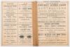 Australian tour to England 1886. &lsquo;Randle&rsquo;s Cricket Score Card of the match between Eleven of the Australians and Eleven of the South Of England&rsquo;. Early original double sided folding scorecard with complete printed scores for the tour match played at Hasti - 2