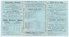Australian tour to England 1888. &lsquo;Grand Cricket Match. Australians v. [11 of] England&rsquo;. Early original double sided folding scorecard with complete printed scores for the tour match played at the Central Recreation Ground, Hastings, 2nd- 4th August 1888. 