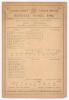 &lsquo;Sussex v. Glo&rsquo;stershire&rsquo; 1891. Walter Humphreys&rsquo; Benefit. Early original double sided scorecard with incomplete printed and handwritten scores in pencil for the match played at the County Ground, Hove, 8th & 9th June 1891. Scheduled for three days but co