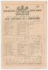Australia tour to England 1893. &lsquo;Lord Sheffield&rsquo;s XI. v. Australians&rsquo;. Early original single sided scorecard with complete printed and handwritten scores in pencil for the match played at Sheffield Park, Uckfield, 8th- 10th May 1893. In the opening match 