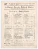 Australia tour to England 1893. &lsquo;Surrey v. Australians&rsquo;. Early original double sided scorecard with complete printed and handwritten scores in pencil for the match played at Kennington Oval, 29th & 30th May 1893. In a relatively low scoring match on a dam