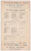 Australia tour to England 1902. &lsquo;Test Match- England v. Australia&rsquo;. Third Test. Early original double sided scorecard with printed scores complete to the end of the second day&rsquo;s play for the only Test match ever to be played at Bramall Lane, Sheffield, 3r