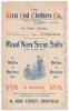 Australia tour to England 1902. &lsquo;Test Match- England v. Australia&rsquo;. Third Test. Early original double sided scorecard with printed scores complete to the end of the second day&rsquo;s play for the only Test match ever to be played at Bramall Lane, Sheffield, 3r - 2