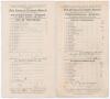 W.G. Grace 1902 & 1903. Two early original single sided scorecards for charity matches played in aid of St. John&rsquo;s Hospital between XVIII of Twickenham and W. Strutt-Cavell&rsquo;s XII on Twickenham Green, 15th September 1902 (5th Annual Match) and 23rd Septemb