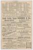 Australia tour to England 1905. &lsquo;England v. Australia&rsquo;. First Test. Early original double sided scorecard with incomplete printed scores for the 1st Test at Trent Bridge, 29th- 31st May 1905. England won the toss, elected to bat and were bundled out for 1 - 2