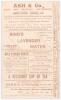 Australia tour to England 1905. &lsquo;Grand Cricket Match. Kent v Australia&rsquo;. Early original double sided scorecard with incomplete scores handwritten in ink for the match played at the St. Lawrence Ground, Canterbury, 24th- 26th August 1905. The Australians e - 2