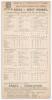 West Indies tour to England 1906. &lsquo;Essex v. West Indians&rsquo;. Rare early original double sided scorecard with complete printed scores for the match played at Leyton, 14th- 16th June 1906. Essex chose to bat first and made 226, Dan Reese the top scorer with 7