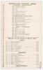 South Africa tour to England 1907. &lsquo;England v. South Africa&rsquo;. First Test. Rare early double sided scorecard with complete printed scores for South Africa&rsquo;s first overseas Test match, at Lord&rsquo;s 1st- 3rd July 1907. Electing to bat first England batted well - 2