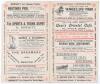 &lsquo;Hastings & St. Leonards Cricket Week, 1907. Gentlemen of South v. Players of South&rsquo;. Early original double sided folded scorecard with complete printed scores for the match played at the Central Recreation Ground, Hastings, 2nd- 4th September 1907. Gentl - 2