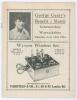 &lsquo;George Geary&rsquo;s Benefit Match&rsquo; 1924. Original 16pp programme for Geary&rsquo;s benefit match, Leicestershire v. Warwickshire, played at Aylestone Road, Leicester, 12th- 15th July 1924. Original paper wrappers. Minor age toning to wrappers, otherwise in very goo